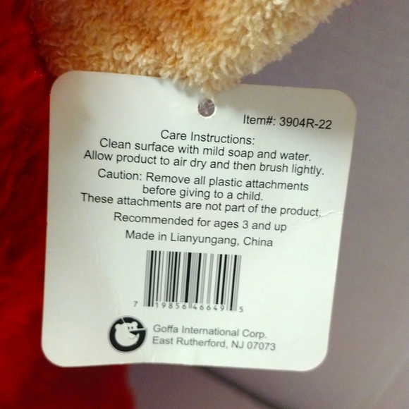 Goffa Red Bull Plush Stuffed Toy 22" Plush Toy Chicago Bulls NBA Mascot with Tag - Picture 8 of 9